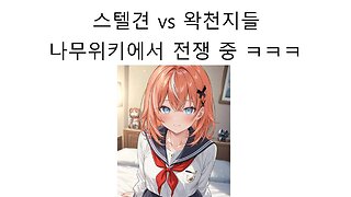 스텔견 vs 왁천지들의 나무위키 전쟁