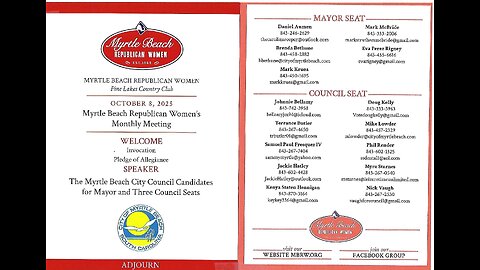 Myrtle Beach Republican Women 10.08.2025
