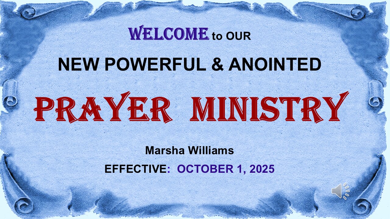 Prayer Ministry