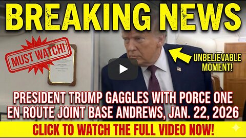President Trump Gaggles with Press on Air Force One En Route Joint Base Andrews, Jan. 22, 2026