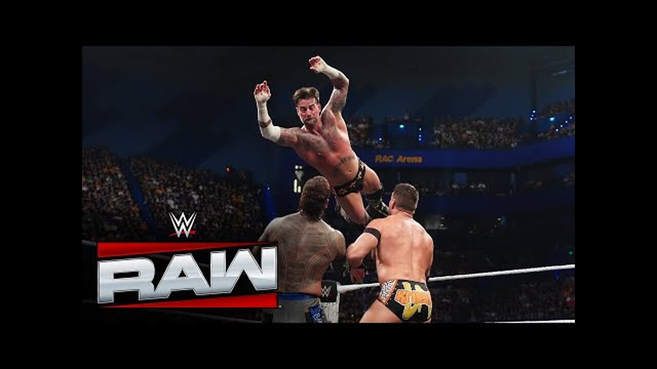 CM Punk defeats Jey Uso and LA Knight to earn title match against Seth Rollins Raw, Oct. 13, 2025