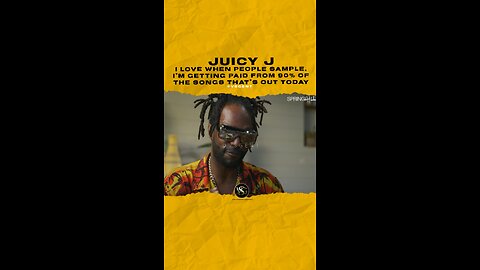 @juicyj I love when people sample. I’m getting paid from 90% of the songs that’s out today