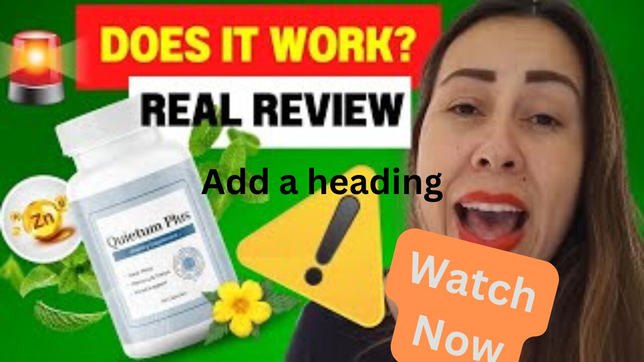 QUIETUM PLUS REVIEW (🛑😳NEW ALERT) What is Quietum Plus? Does Quietum Plus Work?