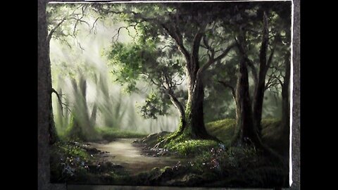 Paint with Kevin - Sunlit Oak Forest