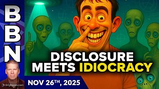 Disclosure meets Idiocracy, with humanity's fate at stake
