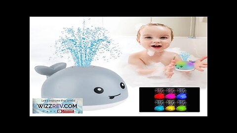 Baby Light Up Bath Toys Whale Automatic Sprinkler Bathtub Toys Pool Bathroom Review