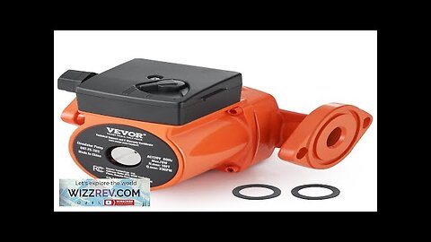 VEVOR 007-F5-7IFC Hot Water Circulation Pump 110V 70W 23 GPM Recirculating Pump Review