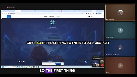 Blockchain login for title company