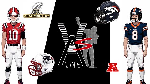 VAS Live | PATRIOTS VS BRONCOS | AFC CHAMPIONSHIP! Drake Maye