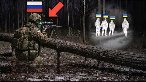 Russian Sniper With Night Vision Finds Ukrainian Troops - Then This Happens