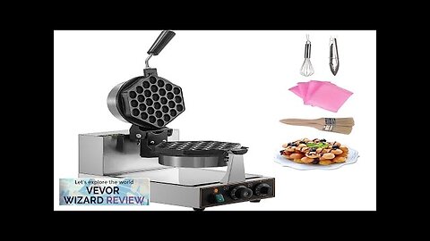 VEVOR Commercial Bubble Waffle Maker Hexagonal Mould 1200W Egg Bubble Puff Iron Review