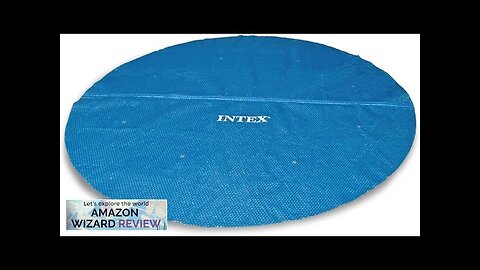 Intex 12-Foot Round Above Ground Swimming Pool Solar Cover Tarp with Drain Review