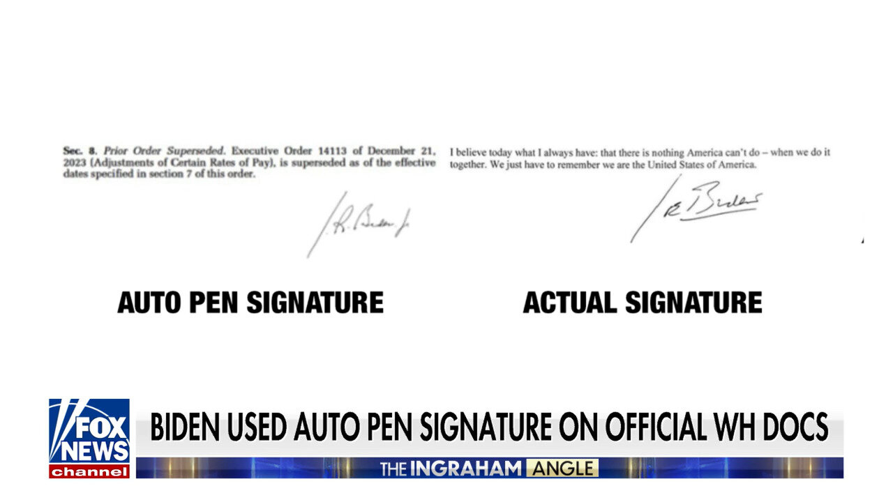 Did Biden Staffers Sign His Executive Orders? Biden AUTOPEN Signature On Pardons, Documents