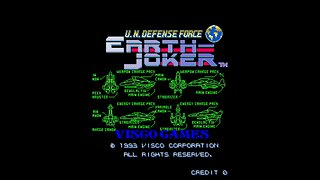 U.N. Defense Force Earth Joker Arcade Game, Visco 1993, Longplay