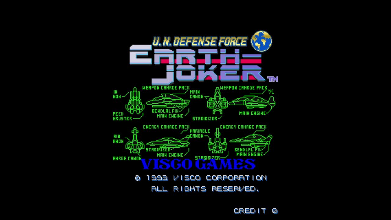 U.N. Defense Force Earth Joker Arcade Game, Visco 1993, Longplay