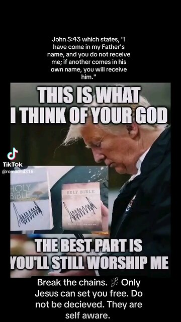 Trump autographed God's Word😡