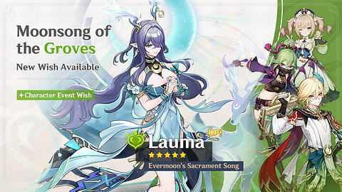 Genshin Impact Version 6.0 Dance of Snowy Tides and Hoarfrost Groves BannerGameplay Lauma Nahida