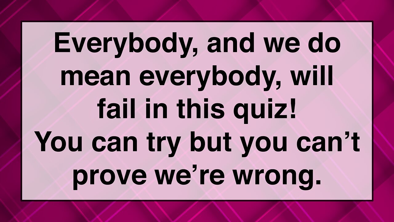 Unbeatable Knowledge Quiz