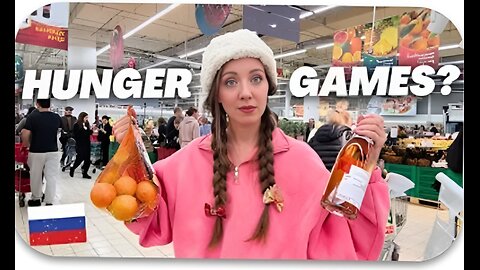 Russia supermarket Hunger games