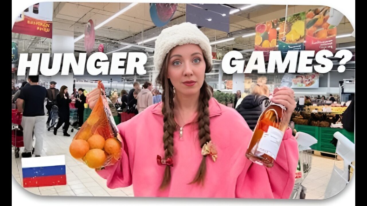 Russia supermarket Hunger games