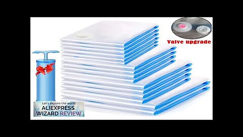 Vacuum Storage Bags Space Saver 80% More Compression Organizer Vacuum Sealer Bags Review