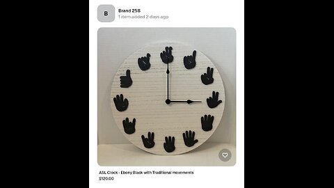 The new ASL clock by the deaf clock maker