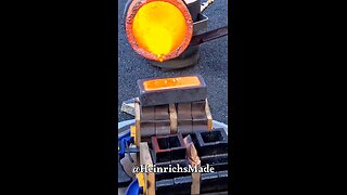 Pouring Molten Copper Reversed