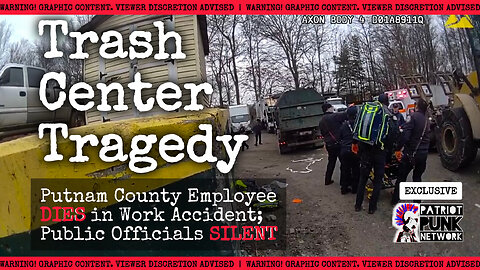 Trash Center Tragedy - Putnam County Employee DIES in Work Accident