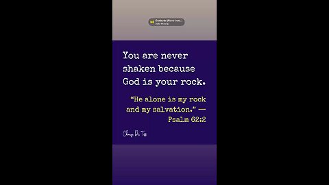 Stand firm