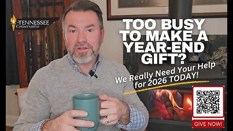 Too Busy to Make a Year-End Gift? We Really Need Your Help for 2026 TODAY!