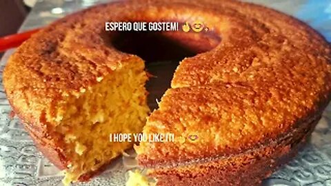 Corn cake made in the blender, super quick and fluffy! 🌽🍰"