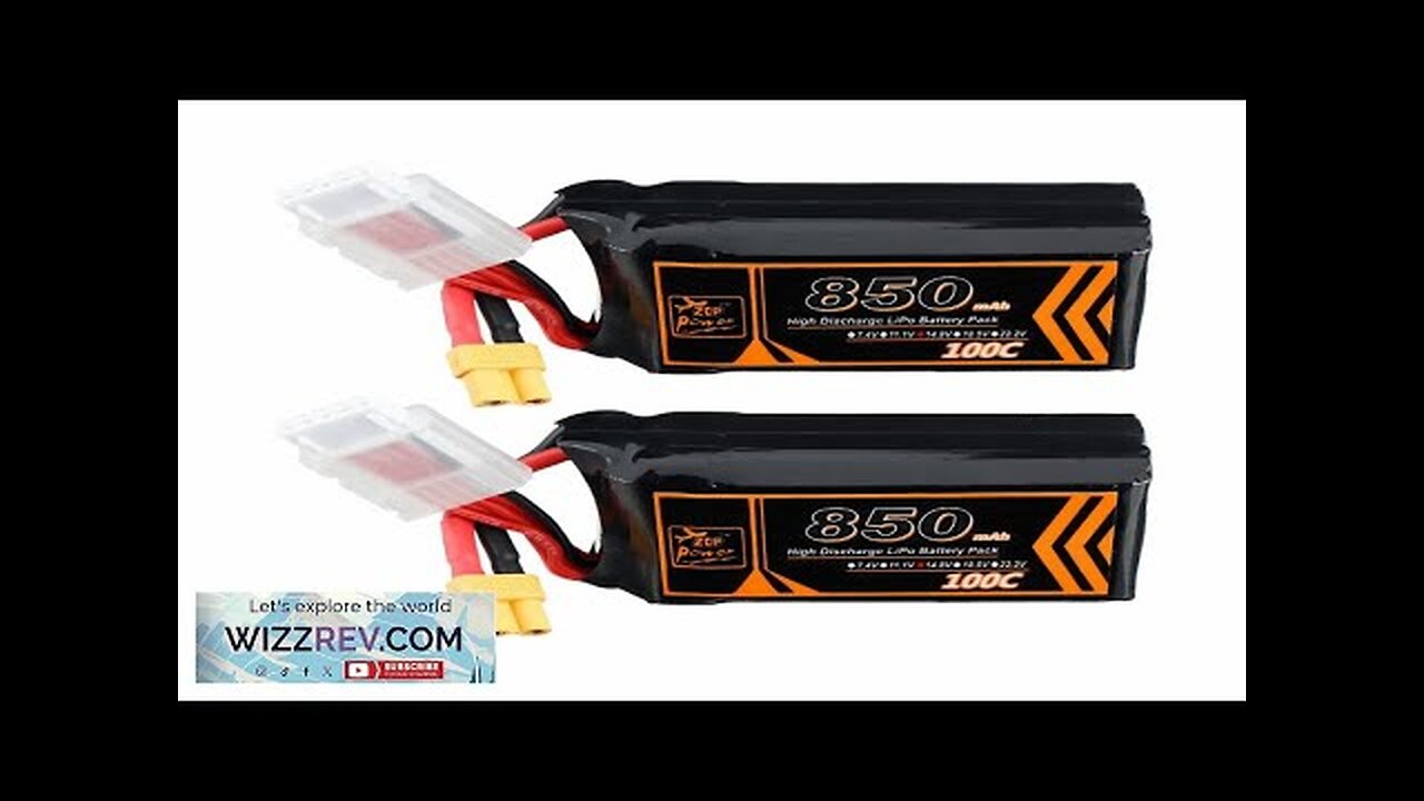 ZOP Power 14.8V 850mAh 100C 4S Lipo Battery XT30 Plug for RC Review