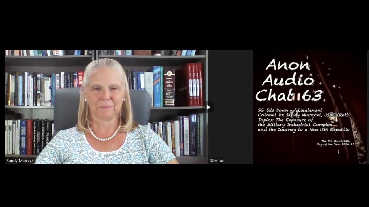 🔥'Reinhabited Republic For These United States ' (JOIN in details) w/ USAF Lt Col (Ret) PILOT Dr Sandy Miarecki & SG (7/12/2024) |