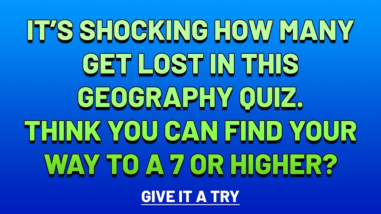 Geography Quiz