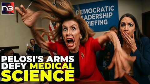 BREAKING: Pelosi's Arms Did Something MEDICALLY IMPOSSIBLE on Camera - AOC Question Triggered IT