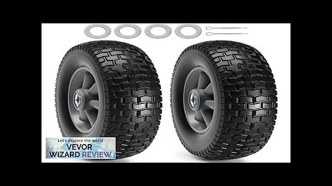 VEVOR Solid PU Run-Flat Tire Wheel 10" 2-Pack 180 lbs Dynamic Load Review