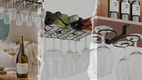 Top 10 Wine Glass Racks That Hang Under Cabinets | Stylish & Space-Saving Ideas