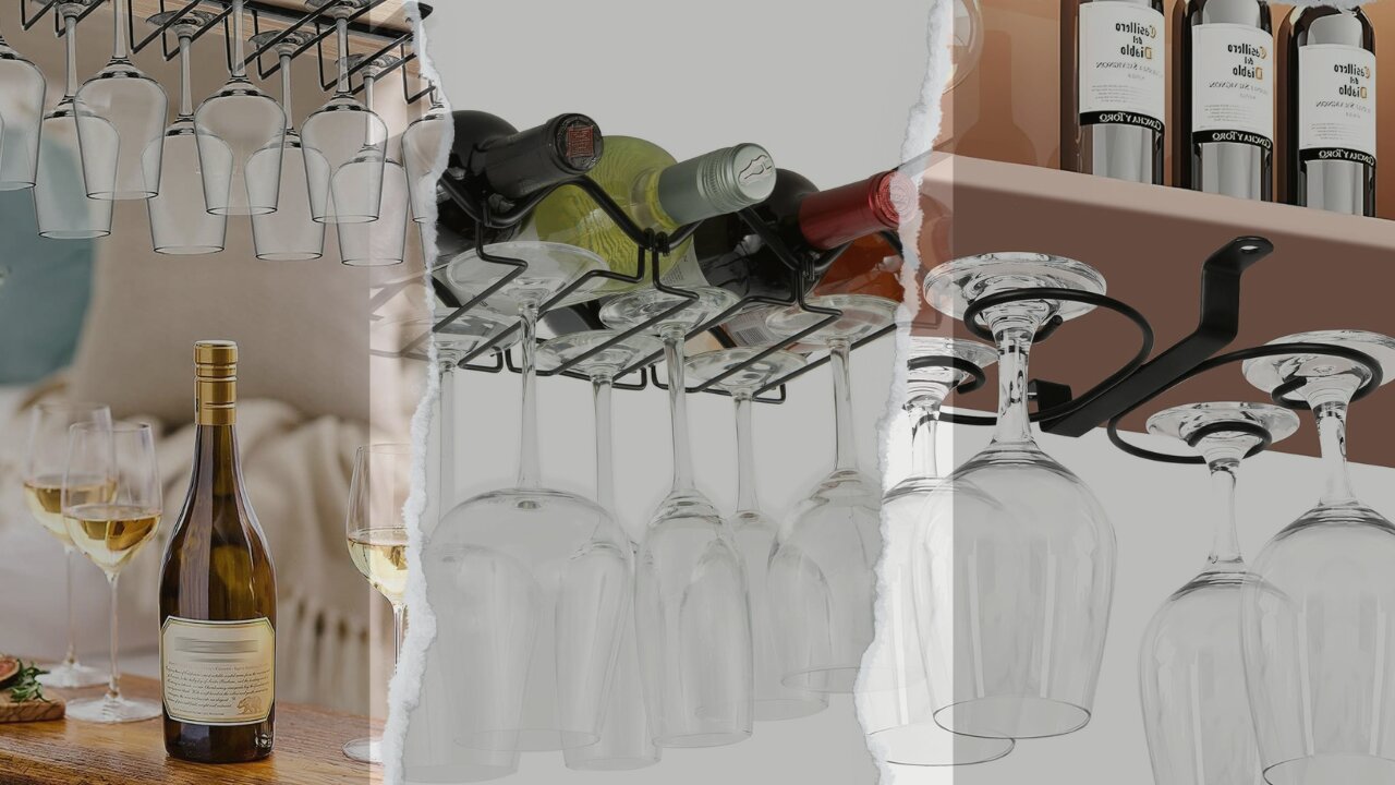 Top 10 Wine Glass Racks That Hang Under Cabinets | Stylish & Space-Saving Ideas