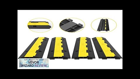 VEVOR Cable Protector Ramp 4 Packs 2 Channels Speed Bump Hump Rubber Review