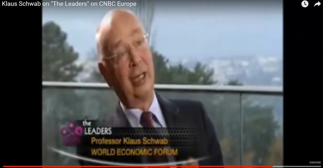 🤡 Klaus Schwab: 'I'm an artist... And artists never retire'