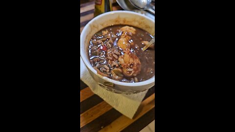 Shrimp Egg and Okra Gumbo