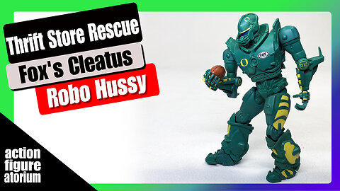 Thrift Store Toy Rescue | Fox Sport's CLEATUS Robot Mascot | 11" Action Figure