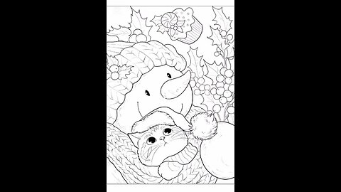Christmas coloring with Myartisanco