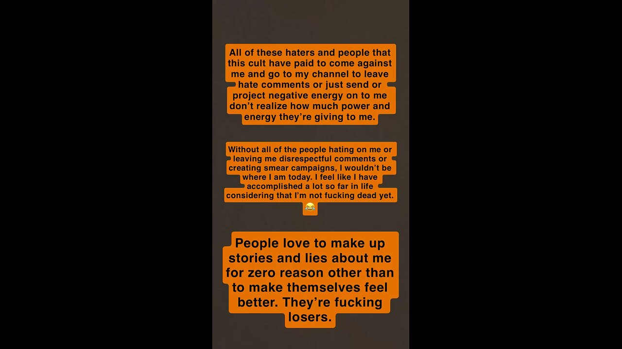 The hate is hilarious sometimes. 😂