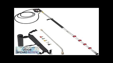 VEVOR Telescoping Pressure Washer Wand 20 ft 5-Section Length Adjustable Max. 4000 Review