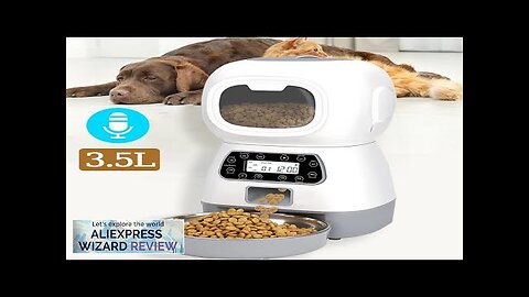 3.5L Automatic Pet Feeder Smart Food Dispenser For Dog Cat Bowl Timer Review