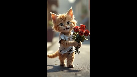 The love story of a cat like a person