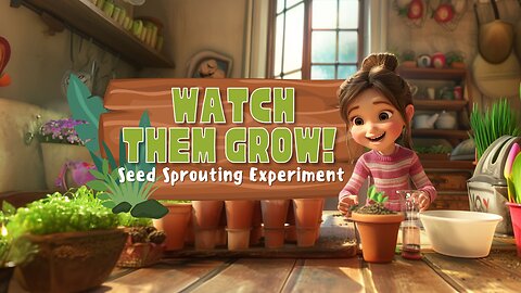 🌱 Watch Them Grow! Seed Sprouting Experiment | Fun Kids Learning Animated Video 🌱