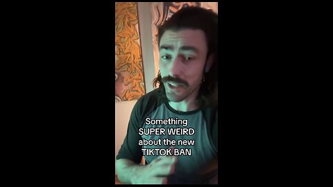 Ian Carroll ~ Something SUPER WEIRD about the new TIKTOK BAN