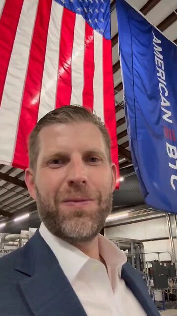 🇺🇸US President son Eric Trump shows off his «American Bitcoin»